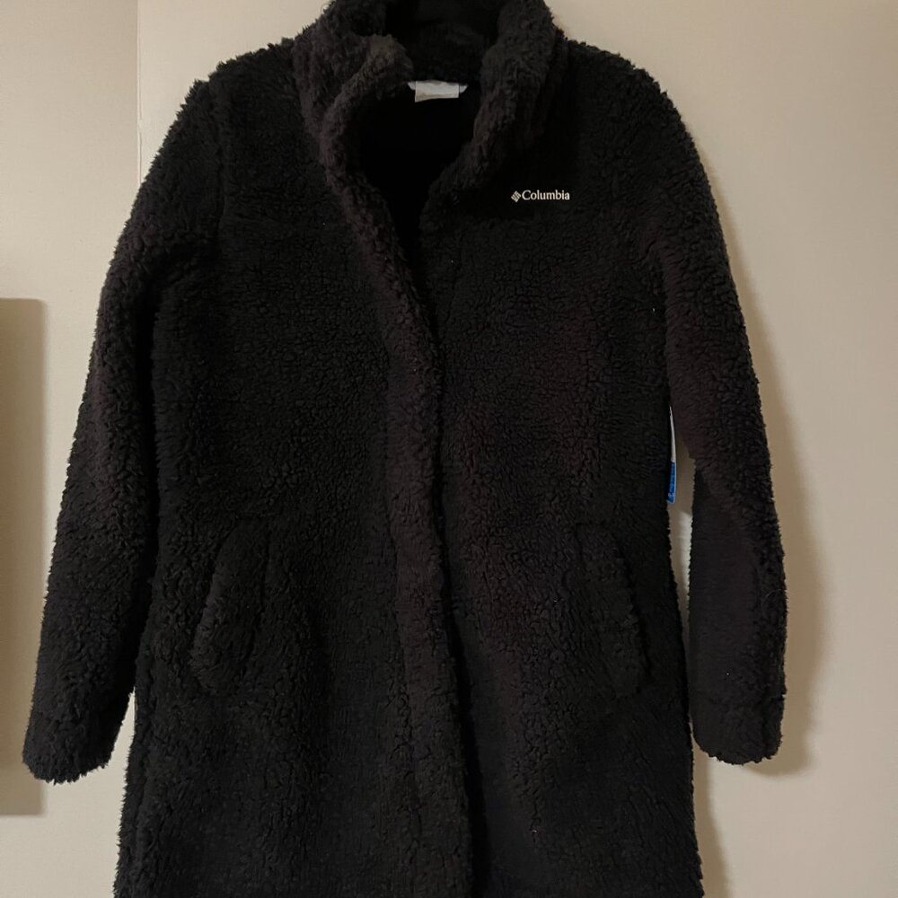 Columbia Women’s Blue Sherpa Fleece Coat – New With Tags Small